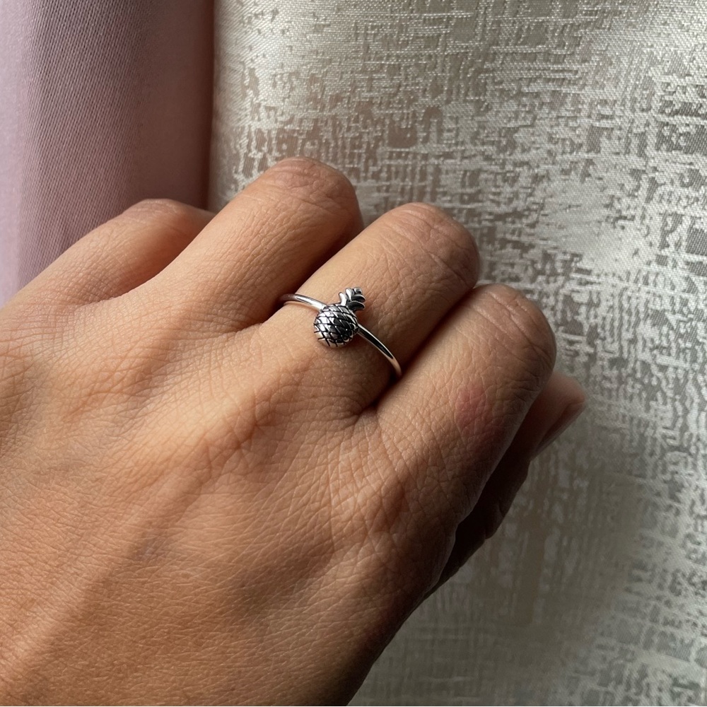 Sterling Silver Pineapple Ring - image 1